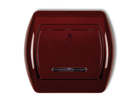 TREND Wyłącznik hotelowy brązowy 4SH-1 KARLIK