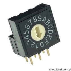 A6RV-162RF Rotary DIP Switches SP16T THT OMRON