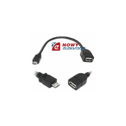 Kabel USB Gn.A-mikroUSB wt. 0.2m HOST OTG (micro)