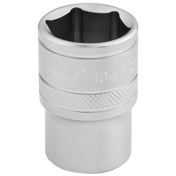 Draper Expert 16609 1/2&quot; Sq. Dr. 6 Point Metric Socket (19mm)