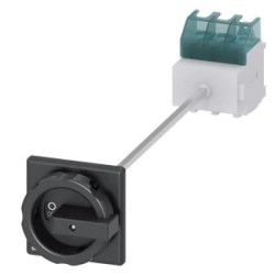 Rozłącznik główny 3P 63A 22kW AC23A 400V montaż na płycie z wałkiem pokrętło czarne 4 otwory 3LD2514-0TK51