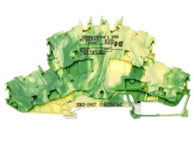 Złączka szynowa 2-pietrowa 2,5mm2 żółto-zielona 2002-2407 TOPJOBS