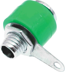 Gniazdo bananowe Żeński Połączenie lutowane typ Gniazdo bananowe Zielony 19A RS PRO rozmiar 4 mm