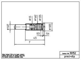 Pin sprężysty Preci-dip 90152-AS