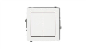 Deco Mechanizm Łącznika Zwiernego Żaluzjowego (Dwa Klawisze Bez Piktogramów),...