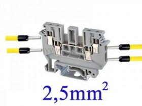 Złączka śrubowa; poczwórny styk; 2,5mm2