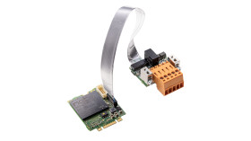 Karta szeregowa, 5-stykowy COMBICON, l. portów: 1, magistrala: PCI Express M.2