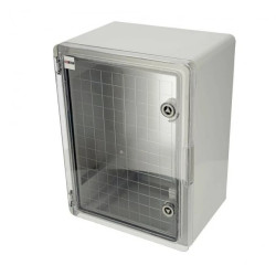 Obudowa standardowa ABS 300x400x210 z ocynkowaną płytą montażową (z przeźroczystymi drzwiami) 800.701.006 HOROZ