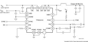 2.9V to 6V, 3-A Step-Down Converter with Integrated MOSFETs