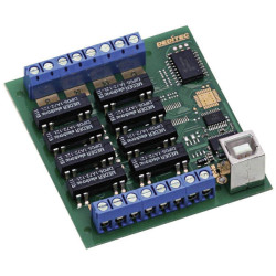 Deditec USB-RELAIS-8_A Series GPO Module 8 Relay Outputs, 15-30V Inputs