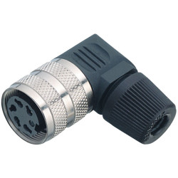 Binder 09-0140-70-05 Female 4-6mm Angled Cable Mnt 5 Pin with Solder Termination