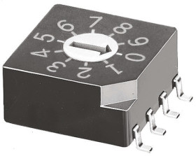 Przełącznik DIP 10-pozycyjny SMD 30 mA przy 15 V DC -25 → +75°C