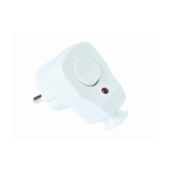 Wtyczka z wyłącznikiem i diodą kątowa 16A 230V WT-16US/ŁK Plastrol