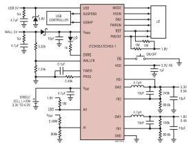 LTC3455/LTC3455-1 - Dual DC/DC Converter with USB Power Manager and Li-Ion Battery Charger