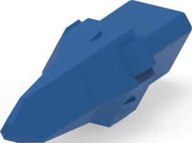 Interlock, 3 pole, straight, blue, W3P-1939