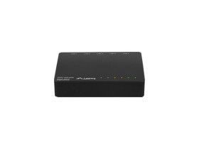 Switch POE+ desktop 5-port 1GB (4 porty POE, 30W/port, max 60W) LANBERG DSP3-1005-60W