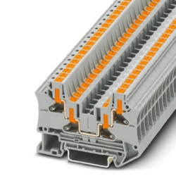 Złączka szynowa 4-przewodowa 4mm2 szara PTV 4-QUATTRO z zaciska Push in /50szt./