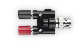 Adapter oscyloskopu, Podwójne złącze bananowe na złącze BNC męskie, do uzytku z: RT, Cyfrowe