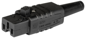 Schurter 3-142-747 Złącze męskie IEC, styki: 3, 294, 6.5 mA, 1 szt.