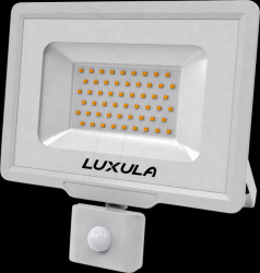LX400227 LED floodlight, 50 W, 4000 K, 5000 lm, white, IP65, ... , sensor
