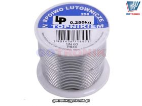 Cyna z topnikiem 1mm/250g