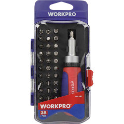 WorkPro WP200517 Universal Torque wrench bit set Ratcheting screwdriver set