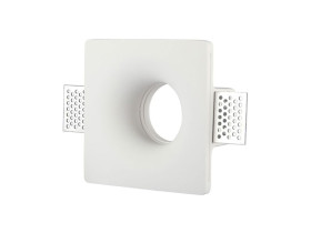 VT-714 Oczko halogenowe Spot trzonek: GU10 kwadratowa gips biała 3674 V-TAC