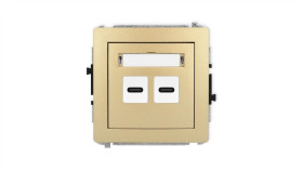 Deco Mechanizm Ładowarki Usb Podwójnej 2Xusb C, 20W Max., Złoty 29Dcusb-7