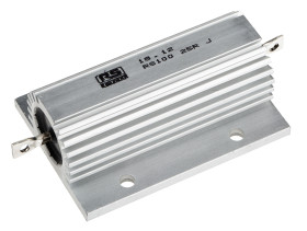 Rezystor do montażu w obudowie 25Ω 100W ±5% RS PRO ±100ppm/°C drutowy Osiowe