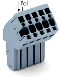 Gniazdo X-COM 1-przewodowe 13-biegunowe szare 769-113/022-000 /10szt./