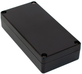 PC miniature enclosure, (L x W x H) 50 x 100 x 24 mm, black (RAL 9005), IP68, 1551WYBK