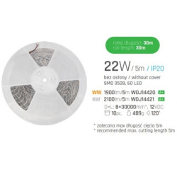 Taśma LED IP20 300SMD3528 2Y ciepła 30m SPE 572089