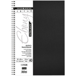 Daler-Rowney D833520300 Ebony Extra White W/BSketchbook A3 Portrait 130g 46Sh