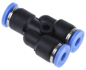 Pneumatic Y Tube-to-Tube Adapter, 10 barów