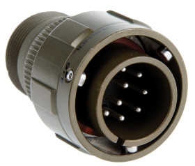 Złącze 10-pinowe Męski Amphenol Męski Montaż na kablu MIL-DTL-5015 rozmiar 18