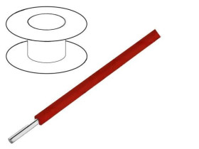 3055/1-RD001 Przewód HookUp Wire d: 18AWG drut Cu PVC czerwony 300V 305m