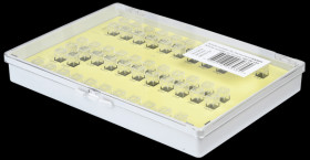 SMD-CM10 0402 Ceramic Capacitor Assortment, 0402, 44 values, 10 pcs/value