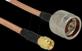 88896 HF N plug > SMA plug, 400 mm RG-142