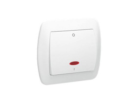 AKORD Wyłącznik 2-biegunowy podświetlany biały AW2L/11 KONTAKT SIMON