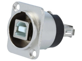 Adapter USB A - USB B 2.0 gniazdo-przód FT CP30111