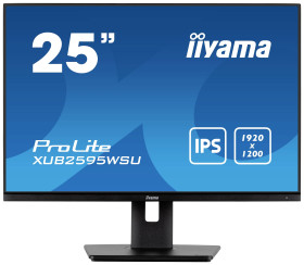 Iiyama Prolite XUB2595WSU-B5 Monitor EEK F (A - G) 63.5 cm (25 cal) 1920 x 1200 px 16:10 4 ms HDMI, DisplayPort, słuchaw