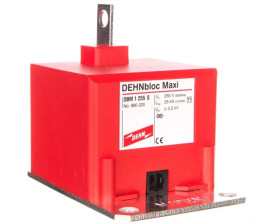 Ogranicznik przepięć Typ T1 1P 25kA 2,5kV DEHNbloc Maxi 255 S ( montaż na szynie zbiorczej PEN) 900220