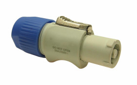 Złącze przemysłowe - zasilające 20A Wtyczka 250 V 2 + PE RS PRO Szary