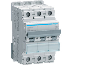 Wyłącznik nadprądowy B 63A 3P 10kA NBN363 HAGER