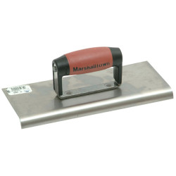 Marshalltown M192SSD Stainless Steel Cement Edger DuraSoft&#xAE; Handle 10 x 4in