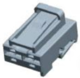 Socket, unequipped, 2 pole, straight, 1 row, gray, 4-1418506-2