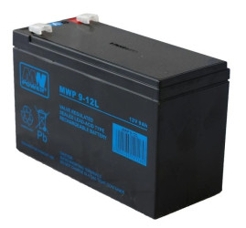 Akumulator VRLA AGM 12V 9Ah (żywotność 12-15lat) MWP9-12L T2