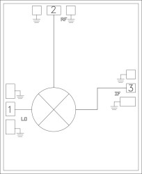 GaAs MMIC Mixer, 15 - 36 GHz