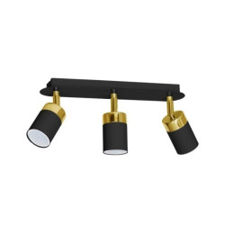 Lampa sufitowa JOKER BLACK/GOLD 3xGU10 MLP6125 Milagro