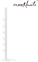 PM-VAC-71 Puremounts vacuum cleaner stand for Dyson vacuum cleaner, white